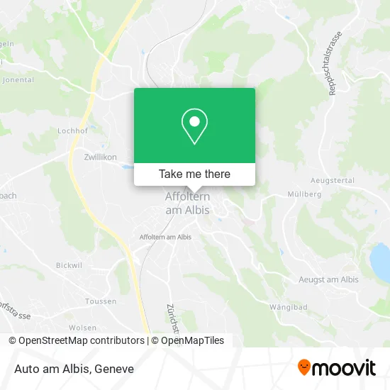 Auto am Albis map