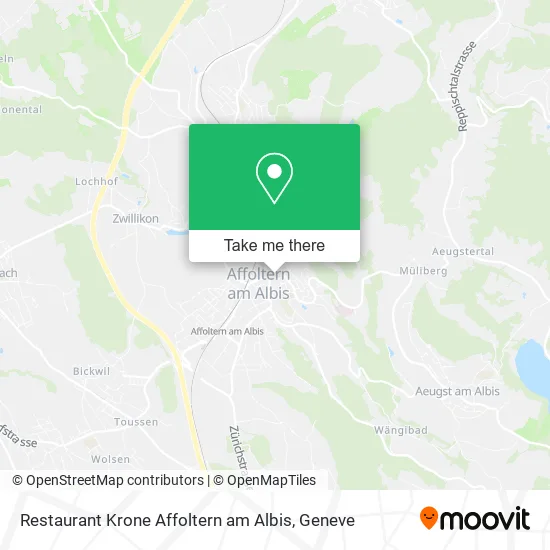 Restaurant Krone Affoltern am Albis map