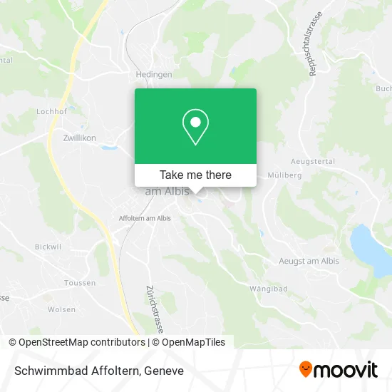 Schwimmbad Affoltern map