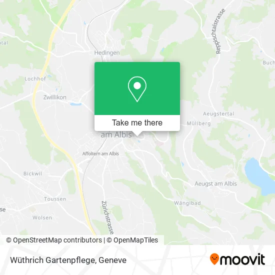 Wüthrich Gartenpflege map