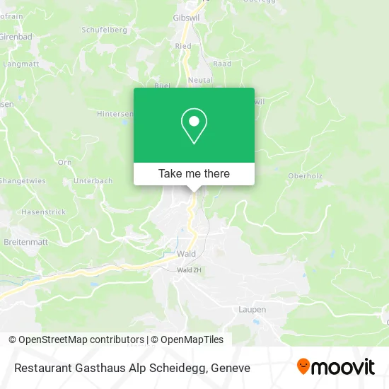 Restaurant Gasthaus Alp Scheidegg map