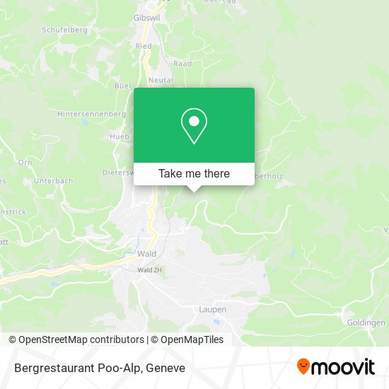 Bergrestaurant Poo-Alp map