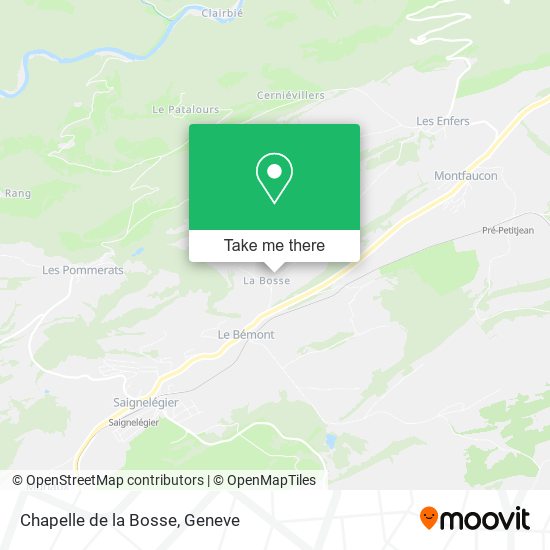 Chapelle de la Bosse map