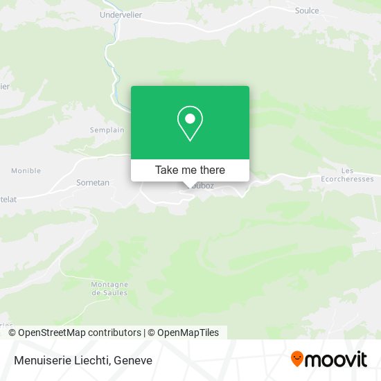 Menuiserie Liechti map