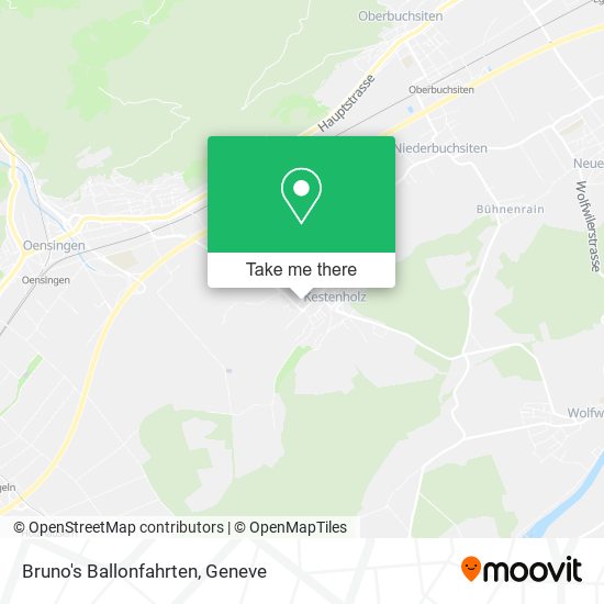 Bruno's Ballonfahrten map