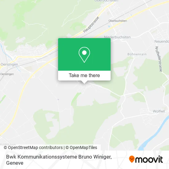 Bwk Kommunikationssysteme Bruno Winiger map