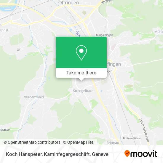 Koch Hanspeter, Kaminfegergeschäft map