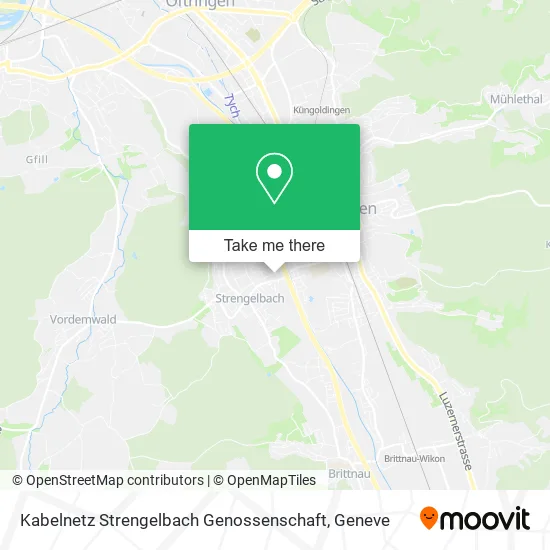 Kabelnetz Strengelbach Genossenschaft map
