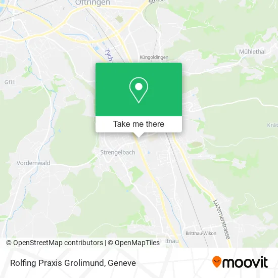 Rolfing Praxis Grolimund map