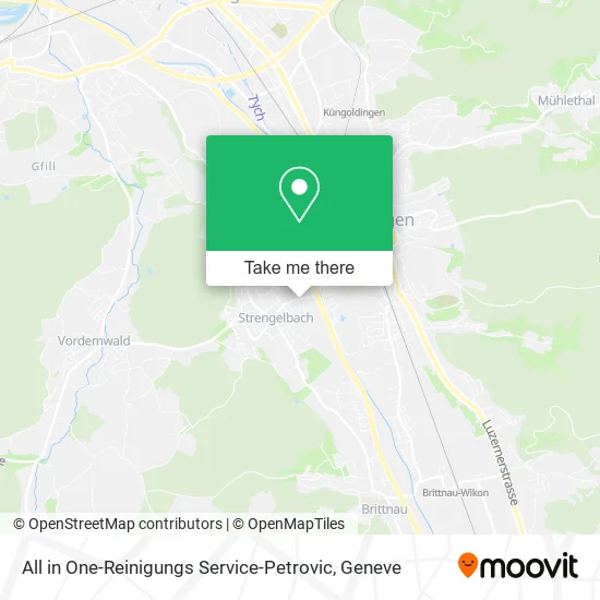 All in One-Reinigungs Service-Petrovic map