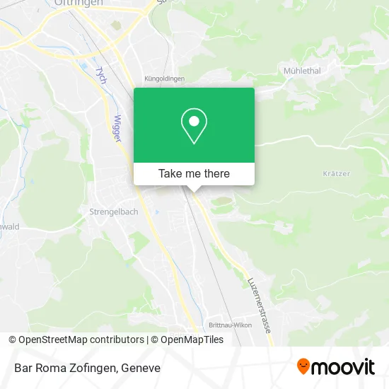 Bar Roma Zofingen map