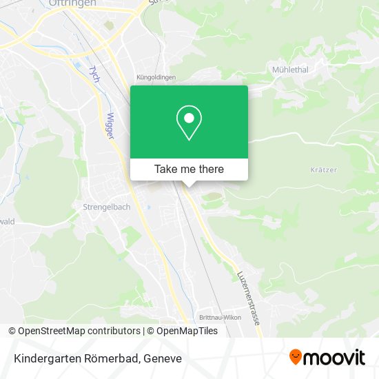 Kindergarten Römerbad map