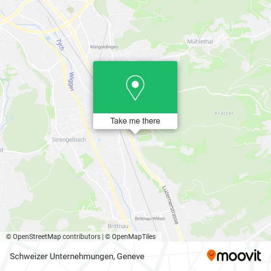 Schweizer Unternehmungen map