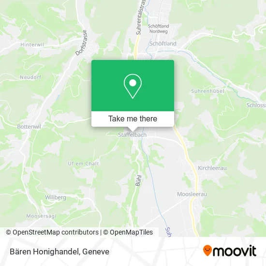 Bären Honighandel map