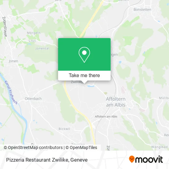 Pizzeria Restaurant Zwilike map