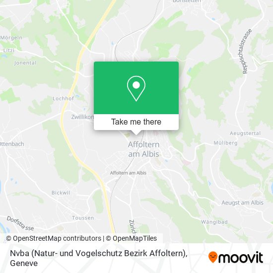 Nvba (Natur- und Vogelschutz Bezirk Affoltern) map