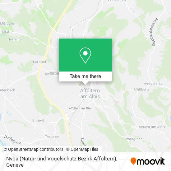 Nvba (Natur- und Vogelschutz Bezirk Affoltern) map