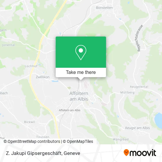 Z. Jakupi Gipsergeschäft map