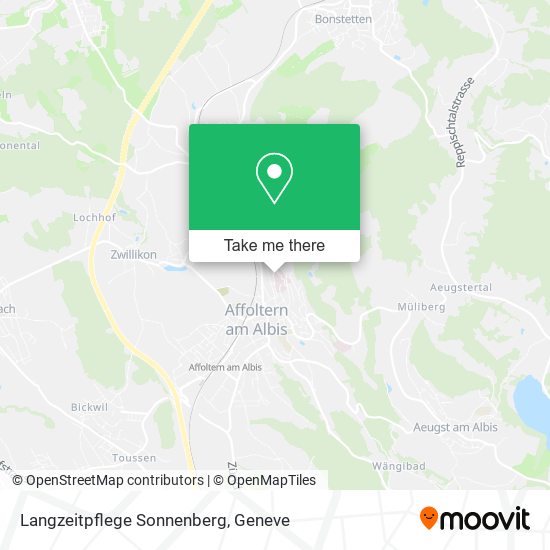 Langzeitpflege Sonnenberg map