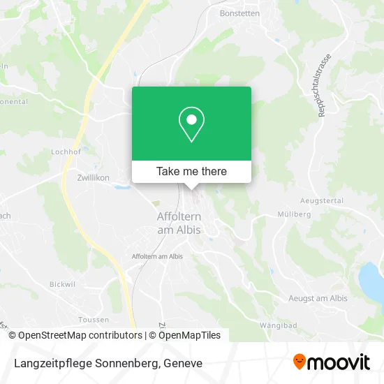 Langzeitpflege Sonnenberg map