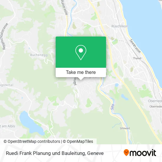 Ruedi Frank Planung und Bauleitung map