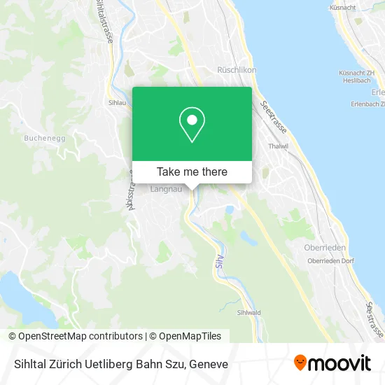 Sihltal Zürich Uetliberg Bahn Szu map