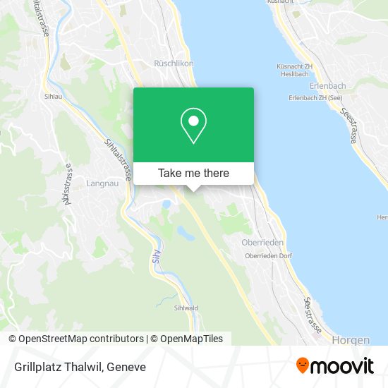 Grillplatz Thalwil map