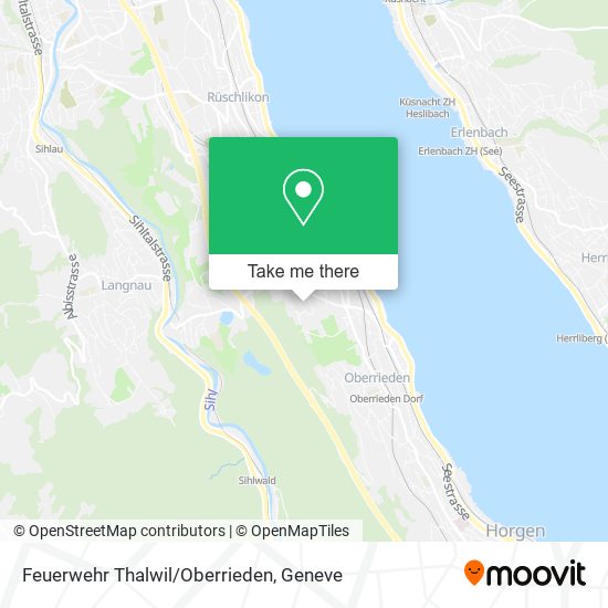 Feuerwehr Thalwil/Oberrieden map