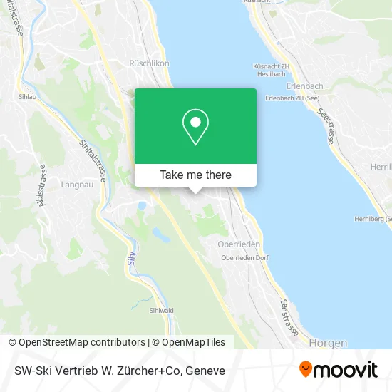 SW-Ski Vertrieb W. Zürcher+Co map