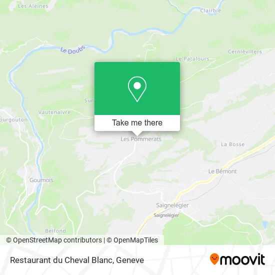 Restaurant du Cheval Blanc map