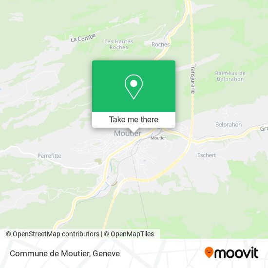 Commune de Moutier plan