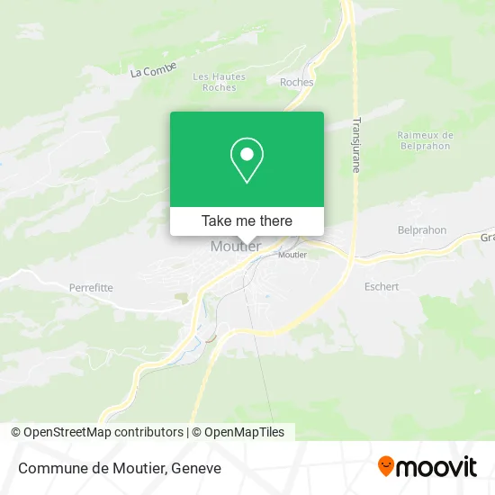 Commune de Moutier map
