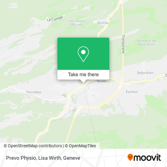 Prevo Physio, Lisa Wirth map