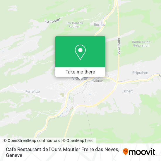 Cafe Restaurant de l'Ours Moutier Freire das Neves map