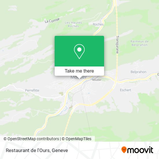 Restaurant de l'Ours map