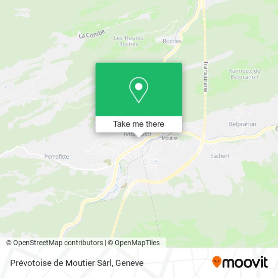 Prévotoise de Moutier Sàrl map