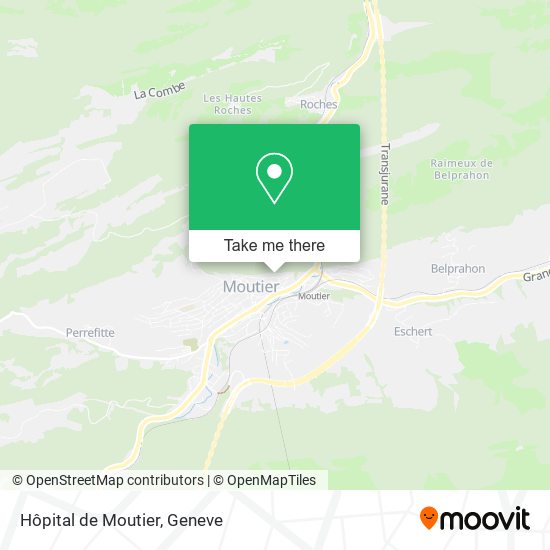 Hôpital de Moutier map