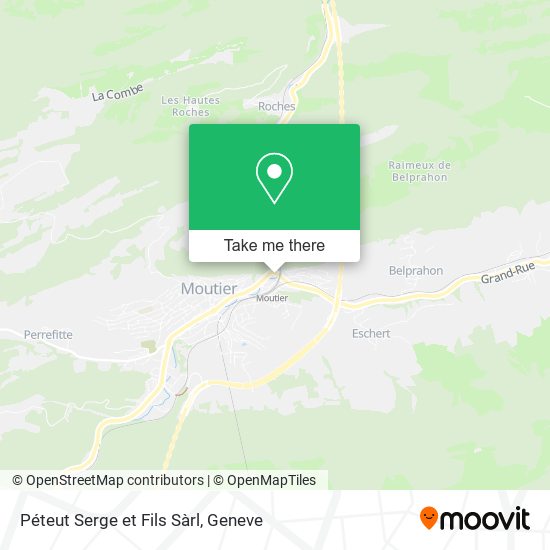 Péteut Serge et Fils Sàrl map