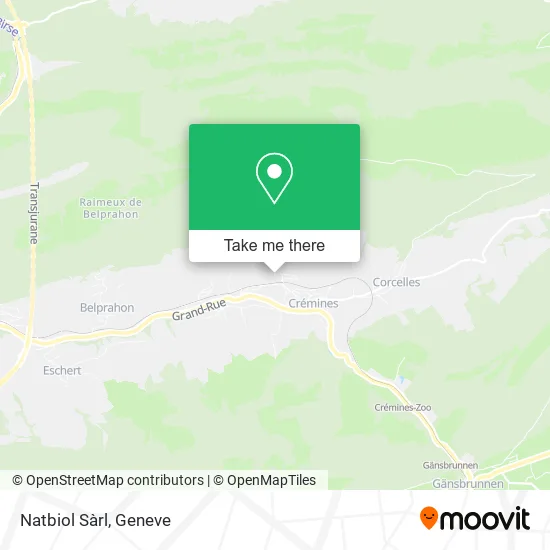 Natbiol Sàrl map