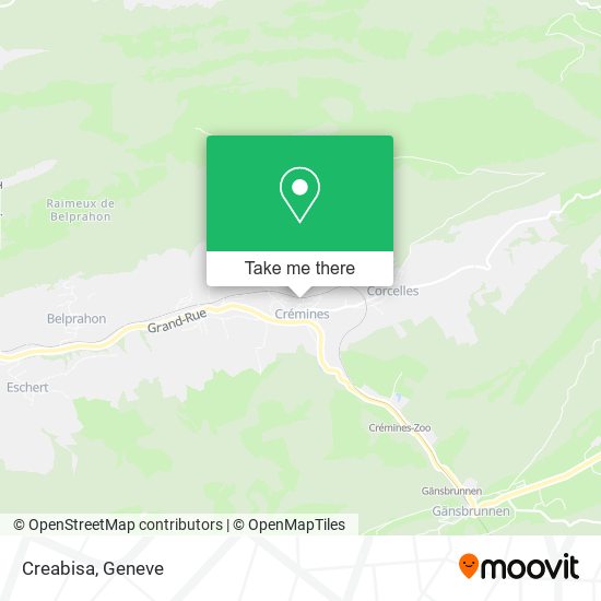 Creabisa map
