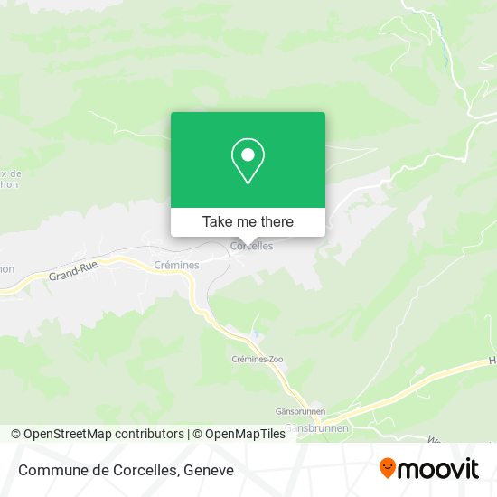 Commune de Corcelles map
