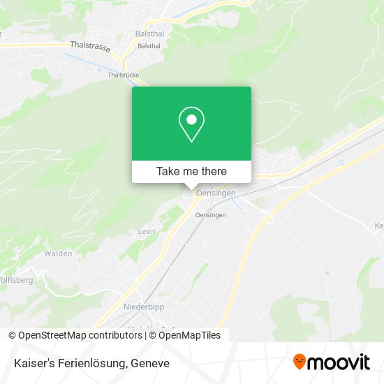 Kaiser's Ferienlösung map