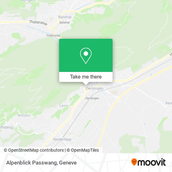 Alpenblick Passwang map