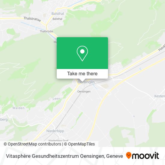 Vitasphère Gesundheitszentrum Oensingen plan