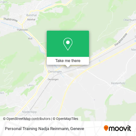 Personal Training Nadja Reinmann map