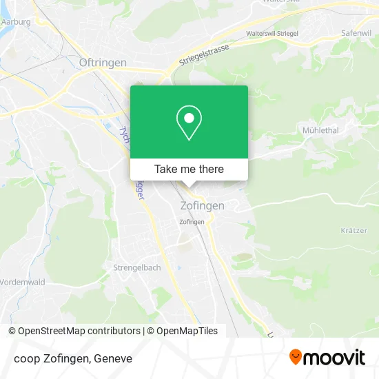coop Zofingen map