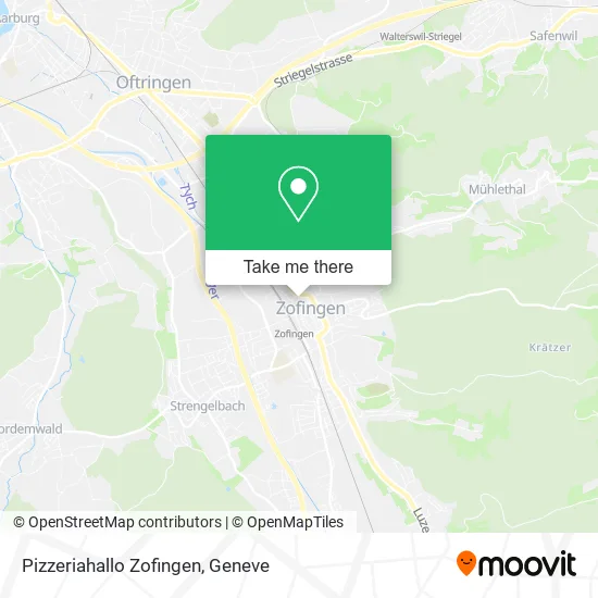 Pizzeriahallo Zofingen map