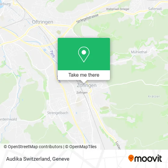 Audika Switzerland map
