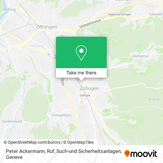 Peter Ackermann, Ruf, Such-und Sicherheitsanlagen map