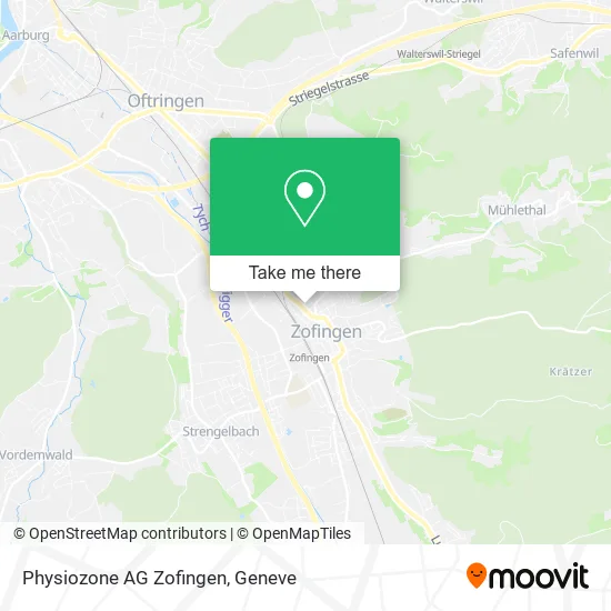 Physiozone AG Zofingen plan